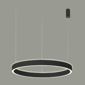 Pendant lamp Lux Brasco Up Down – modern pendant lamp in black and aluminum