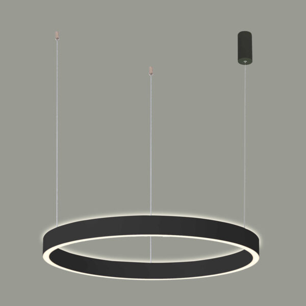 Pendant lamp Lux Brasco Up Down – modern pendant lamp in black and aluminum