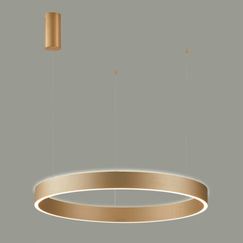 Pendant lamp Lux Brasco Up Down – modern pendant lamp in gold and aluminum