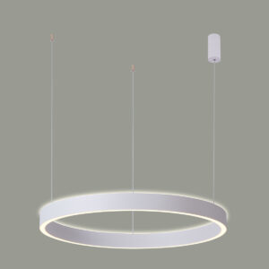 Pendant lamp Lux Brasco Up Down 100w – modern pendant lamp in white and aluminum