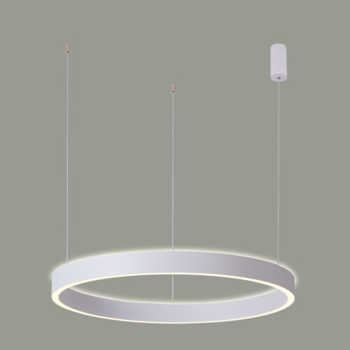 Pendant lamp Lux Brasco Up Down 100w – modern pendant lamp in white and aluminum