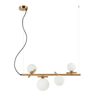 Pendant lamp Lux Reverso – modern pendant lamp in brass and steel