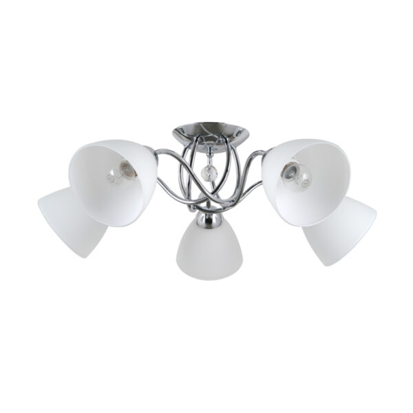Pendant lamp Lux Lugano – modern pendant lamp in chrome