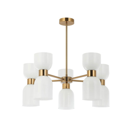 Pendant lamp Lux Monza – modern pendant lamp in brass and steel