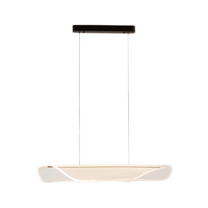Pendant lamp Lux Casel – modern pendant lamp in coffee and steel