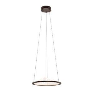 Pendant lamp Lux Baret – modern pendant lamp in coffee and steel