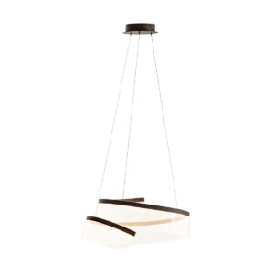 Pendant lamp Lux Rustin – modern pendant lamp in coffee and steel