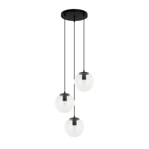 Pendant lamp Lux Sarpo – modern pendant lamp in black and metal alloy