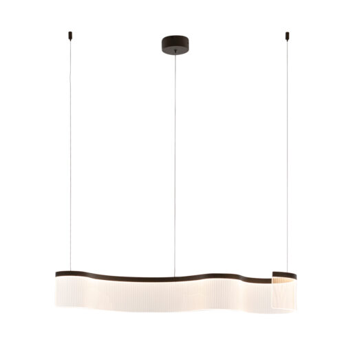 Pendant lamp Lux Notar – modern pendant lamp in coffee and steel