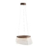 Pendant lamp Lux Foren – modern pendant lamp in brown and steel