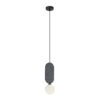 Pendant lamp Lux Lorenzo – modern pendant lamp in grey and metal alloy