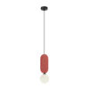 Pendant lamp Lux Lorenzo 25w – modern pendant lamp in red and metal alloy