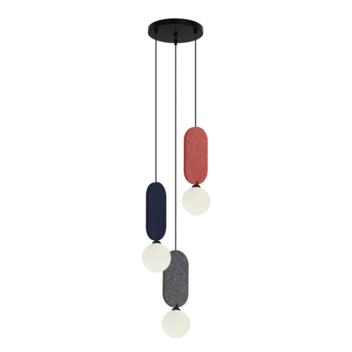 Pendant lamp Lux Lorenzo – modern pendant lamp in red
