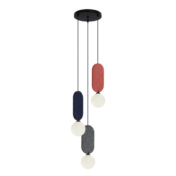 Pendant lamp Lux Lorenzo – modern pendant lamp in red