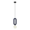 Pendant lamp Lux Masso – modern pendant lamp in blue and metal alloy