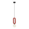 Pendant lamp Lux Masso 25w – modern pendant lamp in red and metal alloy