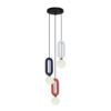 Pendant lamp Lux Masso – modern pendant lamp in red