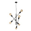Pendant lamp Lux Ferreia – modern pendant lamp in black and steel