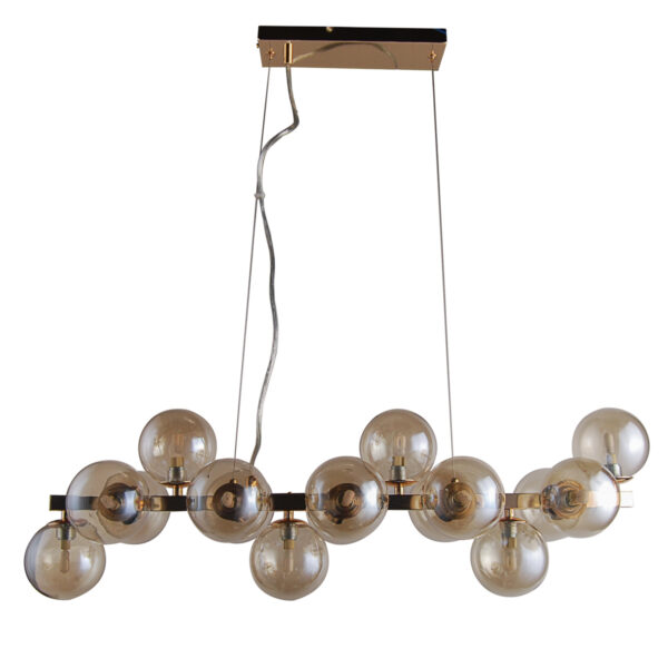 Pendant lamp Lux Marbelio – modern pendant lamp in golden