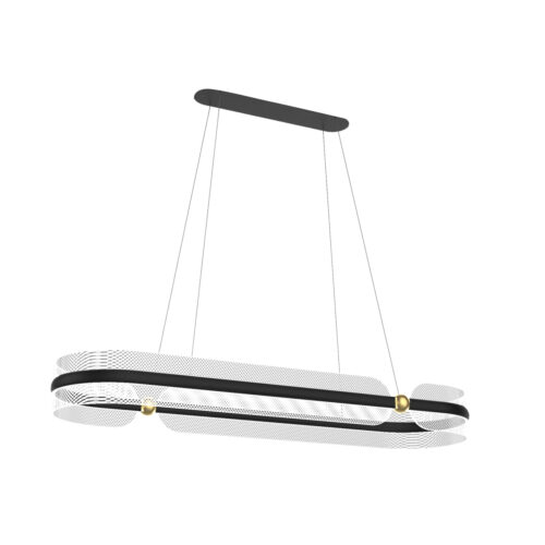 Pendant lamp Lux Sopla 56w – modern pendant lamp in black