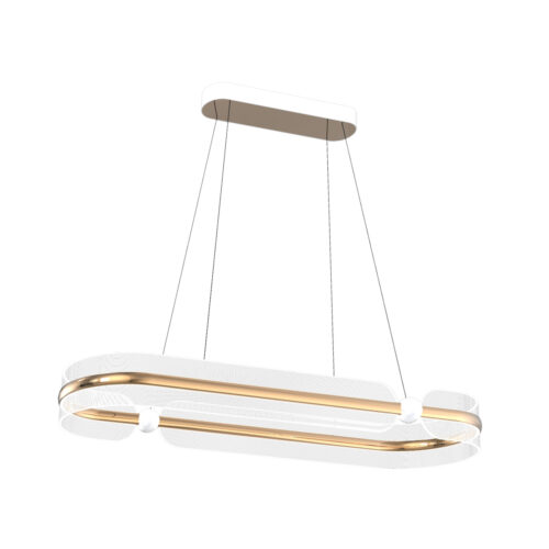 Pendant lamp Lux Sopla – modern pendant lamp in gold white and acrylic