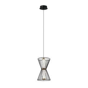 Pendant lamp Lux Sanke – modern pendant lamp in black and steel