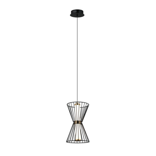 Pendant lamp Lux Sanke – modern pendant lamp in black and steel