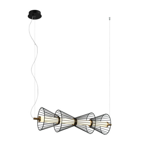 Pendant lamp Lux Sanke 15w – modern pendant lamp in black and steel