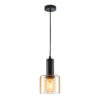 Pendant lamp Lux Santia – modern pendant lamp in black and steel