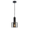 Pendant lamp Lux Santia – modern pendant lamp in black and steel