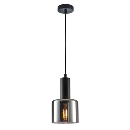 Pendant lamp Lux Santia – modern pendant lamp in black and steel