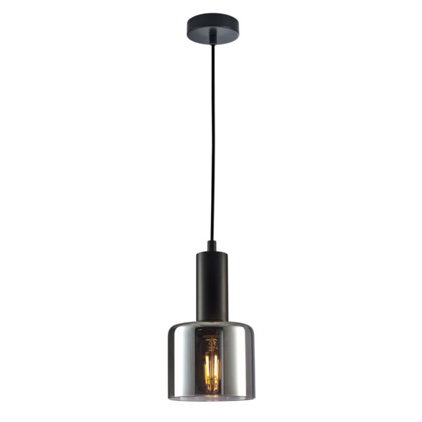 Pendant lamp Lux Santia – modern pendant lamp in black and steel