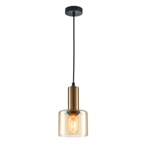 Pendant lamp Lux Santia 40w – modern pendant lamp in coppery and steel