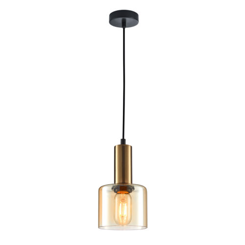 Pendant lamp Lux Santia 40w – modern pendant lamp in coppery and steel