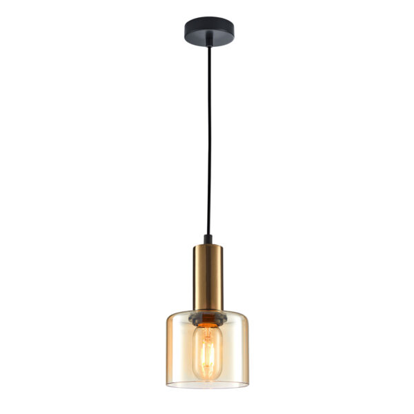 Pendant lamp Lux Santia 40w – modern pendant lamp in coppery and steel