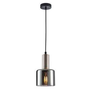 Pendant lamp Lux Santia – modern pendant lamp in silver and steel