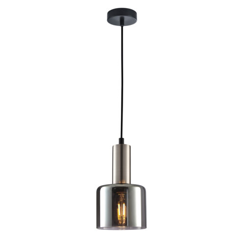 Pendant lamp Lux Santia – modern pendant lamp in silver and steel
