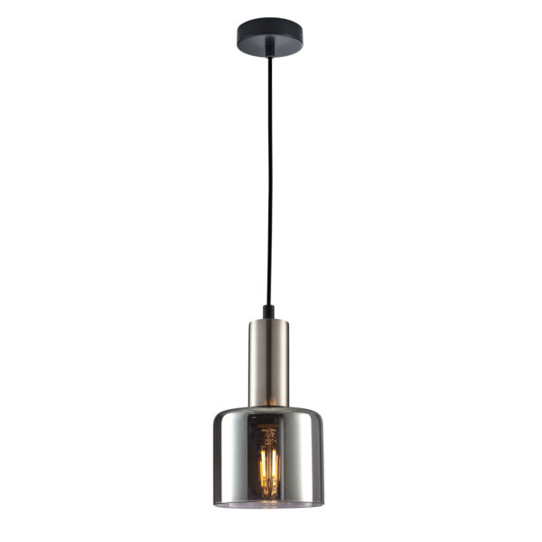 Pendant lamp Lux Santia – modern pendant lamp in silver and steel