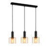 Pendant lamp Lux Santia – modern pendant lamp in black and steel