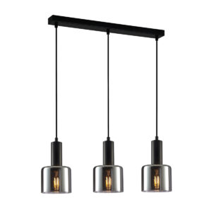 Pendant lamp Lux Santia – modern pendant lamp in black and steel