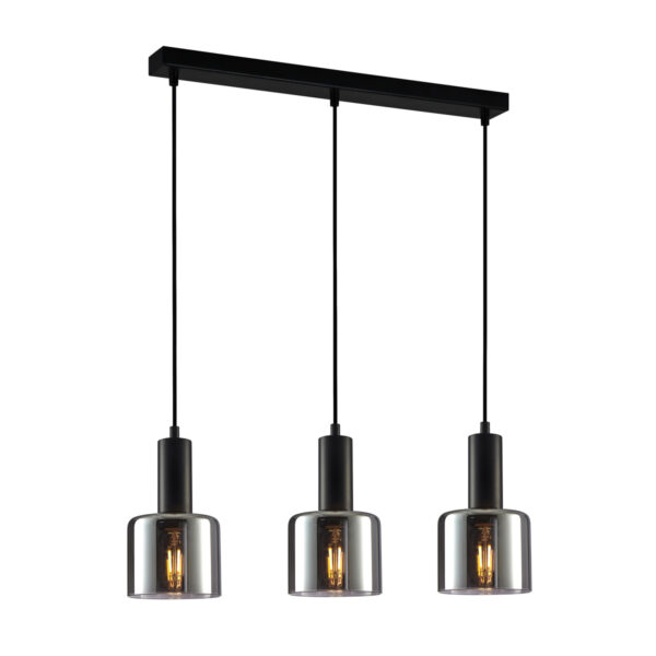Pendant lamp Lux Santia – modern pendant lamp in black and steel