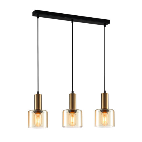 Pendant lamp Lux Santia – modern pendant lamp in coppery and steel
