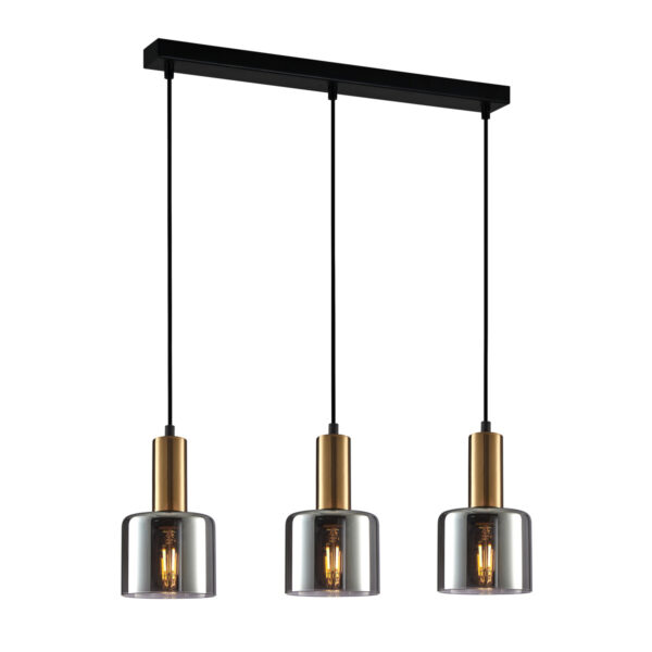 Pendant lamp Lux Santia – modern pendant lamp in coppery and steel