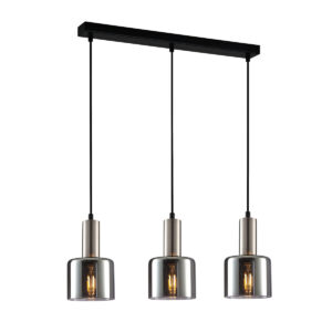 Pendant lamp Lux Santia – modern pendant lamp in silver and steel