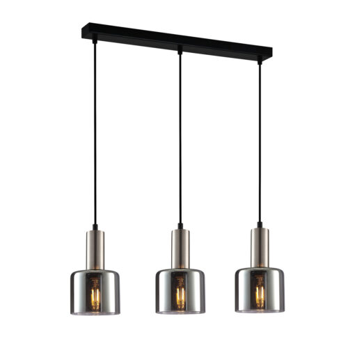 Pendant lamp Lux Santia – modern pendant lamp in silver and steel