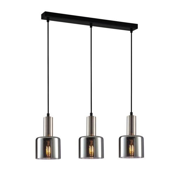 Pendant lamp Lux Santia – modern pendant lamp in silver and steel