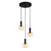 Pendant lamp Lux Santia – modern pendant lamp in black and steel