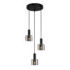 Pendant lamp Lux Santia – modern pendant lamp in black and steel
