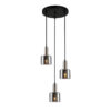 Pendant lamp Lux Santia – modern pendant lamp in silver and steel