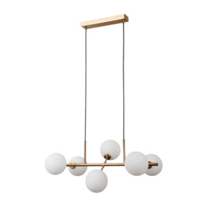 Pendant lamp Lux Mirellio 5w – modern pendant lamp in honey brass and steel